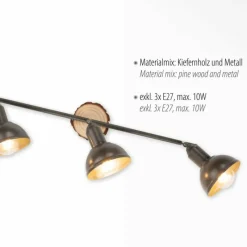 Luminaires Scandinaves-Luminaires Leuchten Direkt Plafonnier Leuchten-Direkt SWAMP Écru, 3 lumières