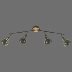 Luminaires Scandinaves-Luminaires Leuchten Direkt Plafonnier Leuchten-Direkt SWAMP Écru, 4 lumières