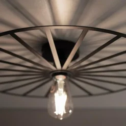 Lampes Vintages & Rétros-Luminaires Leuchten Direkt Plafonnier Leuchten-Direkt SPIKE Noir, 1 lumière