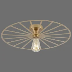 Lampes Vintages & Rétros-Luminaires Leuchten Direkt Plafonnier Leuchten-Direkt SPIKE Laiton, 1 lumière