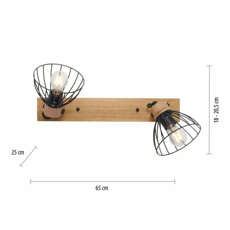 Lampes Vintages & Rétros-Luminaires Leuchten Direkt Plafonnier Leuchten-Direkt LAMI Écru, 2 lumières
