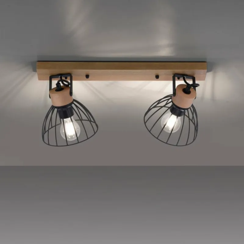 Lampes Vintages & Rétros-Luminaires Leuchten Direkt Plafonnier Leuchten-Direkt LAMI Écru, 2 lumières