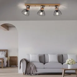 Lampes Vintages & Rétros-Luminaires Leuchten Direkt Plafonnier Leuchten-Direkt LAMI Écru, 3 lumières