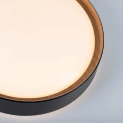 Lampes En Bois-Luminaires Leuchten Direkt Plafonnier Leuchten-Direkt EMILIA LED Écru, Noir, 1 lumière