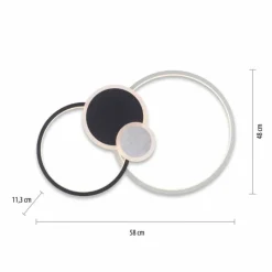 Luminaires Leuchten Direkt Plafonnier Leuchten-Direkt PAPILON LED Noir, 1 lumière* Éclairage Led