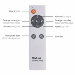 Luminaires Leuchten Direkt Plafonnier Leuchten-Direkt SPARKLE LED Blanc, 1 lumière, Télécommandes* Éclairage Led