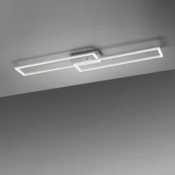 Luminaires Leuchten Direkt Plafonnier Leuchten-Direkt IVEN LED Acier brossé, 1 lumière* Éclairage Led