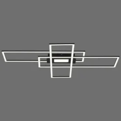 Luminaires Leuchten Direkt Plafonnier Leuchten-Direkt ASMIN LED Noir, 1 lumière, Télécommandes* Éclairage Led