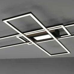 Luminaires Leuchten Direkt Plafonnier Leuchten-Direkt ASMIN LED Noir, 1 lumière, Télécommandes* Éclairage Led