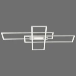 Luminaires Leuchten Direkt Plafonnier Leuchten-Direkt ASMIN LED Acier brossé, 1 lumière, Télécommandes* Éclairage Led