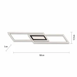 Luminaires Leuchten Direkt Plafonnier Leuchten-Direkt ASMIN LED Noir, 1 lumière* Éclairage Led