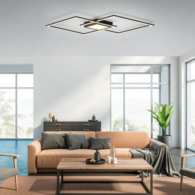 Luminaires Leuchten Direkt Plafonnier Leuchten-Direkt ASMIN LED Noir, 1 lumière* Éclairage Led