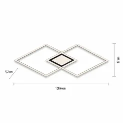 Luminaires Leuchten Direkt Plafonnier Leuchten-Direkt ASMIN LED Noir, 1 lumière* Éclairage Led