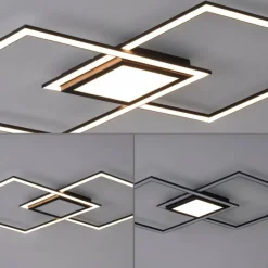 Luminaires Leuchten Direkt Plafonnier Leuchten-Direkt ASMIN LED Noir, 1 lumière* Éclairage Led
