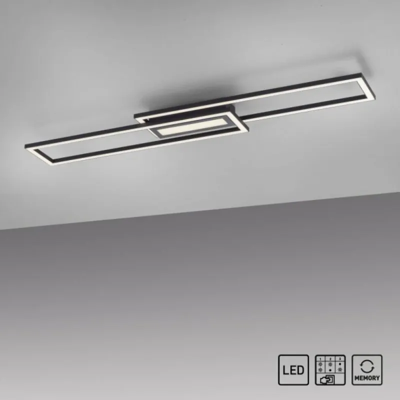 Luminaires Leuchten Direkt Plafonnier Leuchten-Direkt ASMIN LED Noir, 1 lumière* Éclairage Led