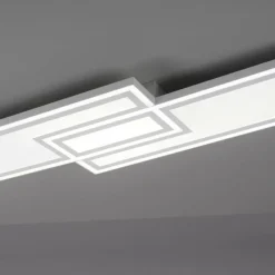 Luminaires Leuchten Direkt Plafonnier Leuchten-Direkt EDGING LED Blanc, 1 lumière, Télécommandes* Éclairage Led
