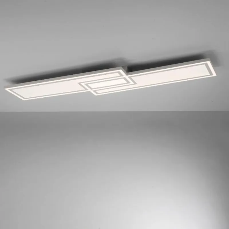 Luminaires Leuchten Direkt Plafonnier Leuchten-Direkt EDGING LED Blanc, 1 lumière, Télécommandes* Éclairage Led