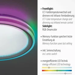 Luminaires Leuchten Direkt Plafonnier Leuchten-Direkt SPHERIC LED Blanc, 2 lumières, Télécommandes, Changeur de couleurs* Éclairage Led