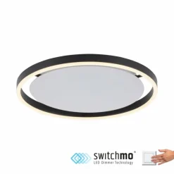 Luminaires Leuchten Direkt Plafonnier Leuchten-Direkt RITUS LED Anthracite, 1 lumière* Éclairage Led