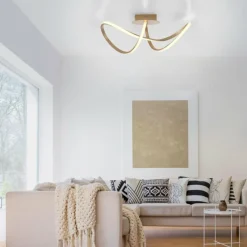 Luminaires Leuchten Direkt Plafonnier Leuchten-Direkt MARIA LED Laiton, 1 lumière* Éclairage Led