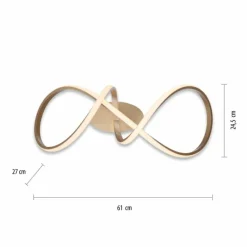 Luminaires Leuchten Direkt Plafonnier Leuchten-Direkt MARIA LED Laiton, 1 lumière* Éclairage Led