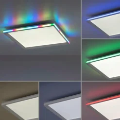 Luminaires Leuchten Direkt Plafonnier Leuchten-Direkt GALACTICA LED Blanc, 2 lumières, Télécommandes, Changeur de couleurs* Éclairage Led