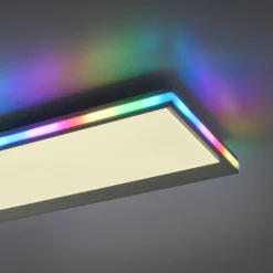 Luminaires Leuchten Direkt Plafonnier Leuchten-Direkt GALACTICA LED Blanc, 2 lumières, Télécommandes, Changeur de couleurs* Éclairage Led