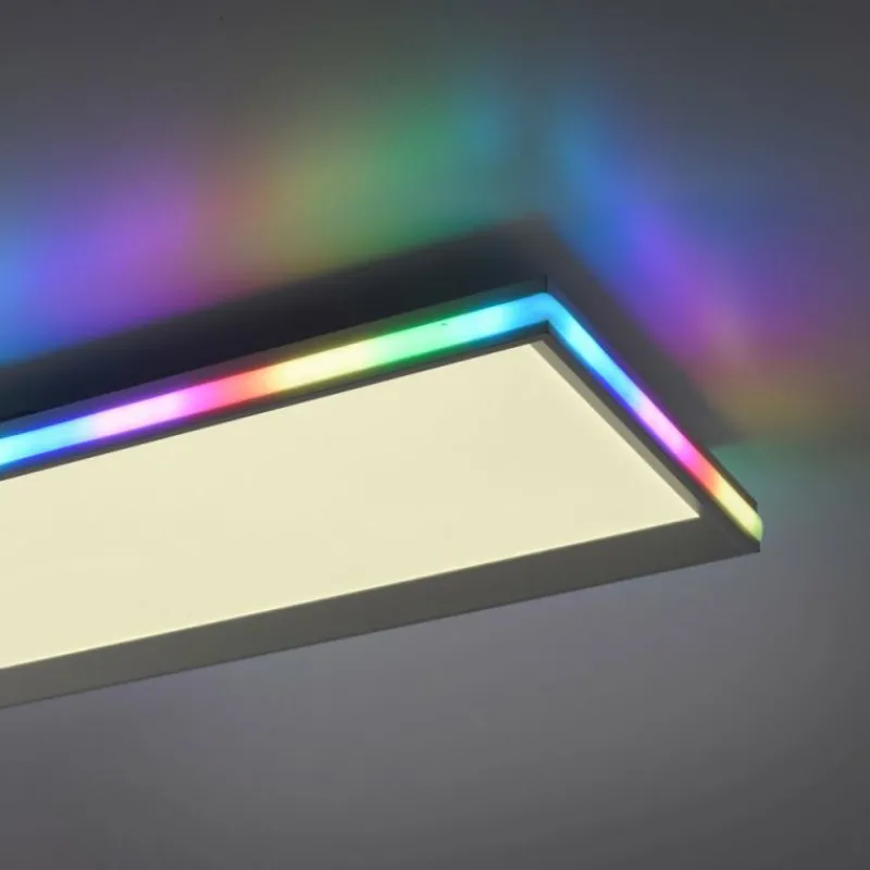 Luminaires Leuchten Direkt Plafonnier Leuchten-Direkt GALACTICA LED Blanc, 2 lumières, Télécommandes, Changeur de couleurs* Éclairage Led