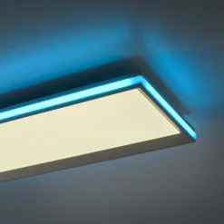 Luminaires Leuchten Direkt Plafonnier Leuchten-Direkt GALACTICA LED Blanc, 2 lumières, Télécommandes, Changeur de couleurs* Éclairage Led