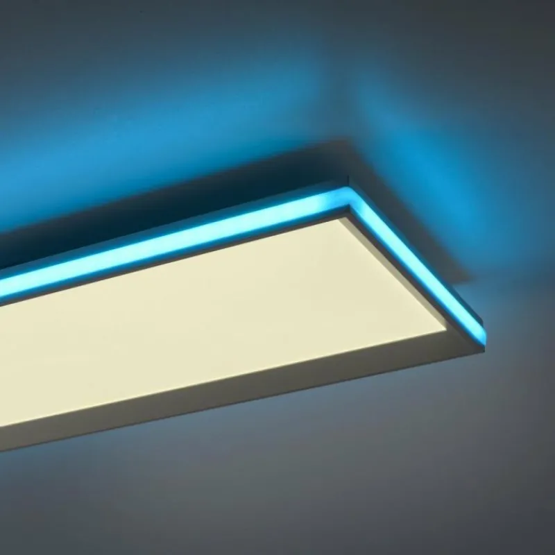 Luminaires Leuchten Direkt Plafonnier Leuchten-Direkt GALACTICA LED Blanc, 2 lumières, Télécommandes, Changeur de couleurs* Éclairage Led