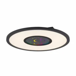 Luminaires Leuchten Direkt Plafonnier Leuchten-Direkt ASTRO LED Noir, 2 lumières, Télécommandes, Changeur de couleurs* Éclairage Led