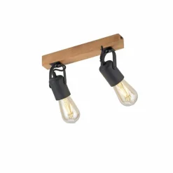 Lampes Vintages & Rétros-Luminaires Leuchten Direkt Plafonnier Leuchten-Direkt CANOP Écru, Noir, 2 lumières