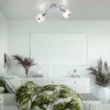Lampes En Tissu-Luminaires Leuchten Direkt Plafonnier Leuchten-Direkt ACCOR Argenté, 2 lumières
