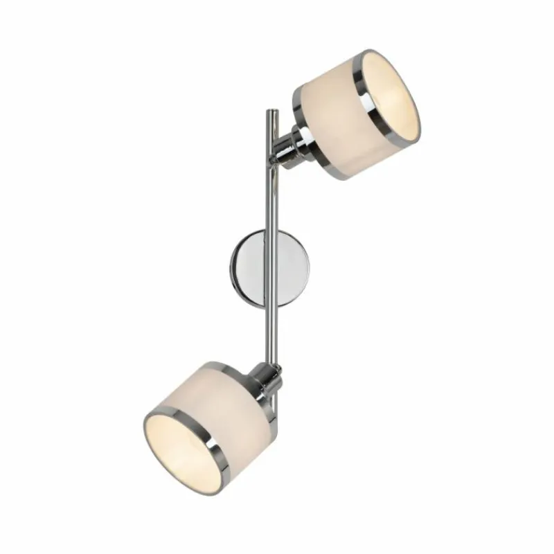 Lampes En Tissu-Luminaires Leuchten Direkt Plafonnier Leuchten-Direkt ACCOR Argenté, 2 lumières