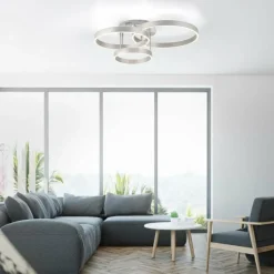 Luminaires Leuchten Direkt Plafonnier Leuchten-Direkt LILLUTI LED Argenté, 2 lumières, Télécommandes* Éclairage Led