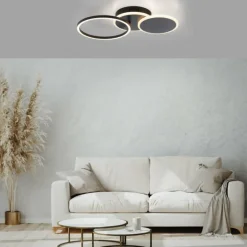 Luminaires Leuchten Direkt Plafonnier Leuchten-Direkt SEVENT LED Noir, 1 lumière* Éclairage Led