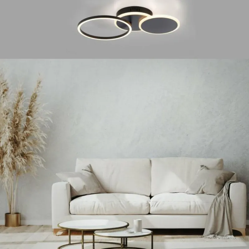 Luminaires Leuchten Direkt Plafonnier Leuchten-Direkt SEVENT LED Noir, 1 lumière* Éclairage Led