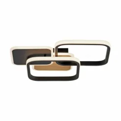 Lampes En Bois-Luminaires Leuchten Direkt Plafonnier Leuchten-Direkt SEVENT LED Couleur bois, Noir, 1 lumière