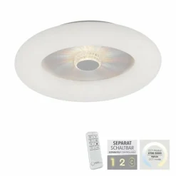 Luminaires Leuchten Direkt Plafonnier Leuchten-Direkt VERTIGO LED Blanc, 1 lumière, Télécommandes* Éclairage Led