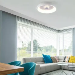 Luminaires Leuchten Direkt Plafonnier Leuchten-Direkt VERTIGO LED Blanc, 1 lumière, Télécommandes* Éclairage Led