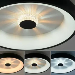 Luminaires Leuchten Direkt Plafonnier Leuchten-Direkt VERTIGO LED Noir, 1 lumière, Télécommandes* Éclairage Led