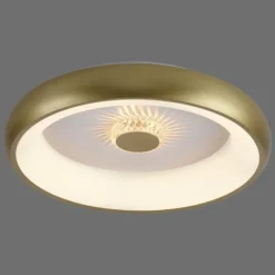 Lampes Dorées-Luminaires Leuchten Direkt Plafonnier Leuchten-Direkt VERTIGO LED Or, 1 lumière, Télécommandes