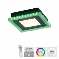 Luminaires Leuchten Direkt Plafonnier Leuchten-Direkt ACRI LED Noir, 2 lumières, Télécommandes* Éclairage Led