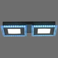 Luminaires Leuchten Direkt Plafonnier Leuchten-Direkt ACRI LED Noir, 2 lumières, Télécommandes* Éclairage Led