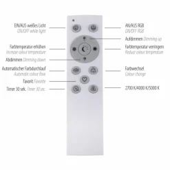 Luminaires Leuchten Direkt Plafonnier Leuchten-Direkt ACRI LED Noir, 2 lumières, Télécommandes* Éclairage Led