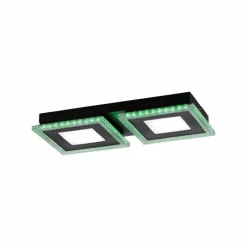 Luminaires Leuchten Direkt Plafonnier Leuchten-Direkt ACRI LED Noir, 2 lumières, Télécommandes* Éclairage Led