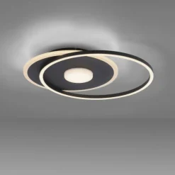 Luminaires Leuchten Direkt Plafonnier Leuchten-Direkt DOMINO LED Noir, 1 lumière* Éclairage Led