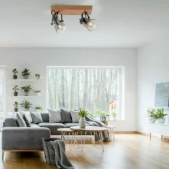 Luminaires Scandinaves-Luminaires Leuchten Direkt Plafonnier Leuchten-Direkt GREEN LANGSTRÖM Écru, Noir, 2 lumières