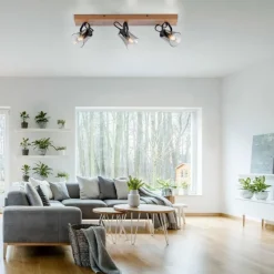 Luminaires Scandinaves-Luminaires Leuchten Direkt Plafonnier Leuchten-Direkt GREEN LANGSTRÖM Écru, Noir, 3 lumières