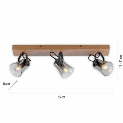 Luminaires Scandinaves-Luminaires Leuchten Direkt Plafonnier Leuchten-Direkt GREEN LANGSTRÖM Écru, Noir, 3 lumières